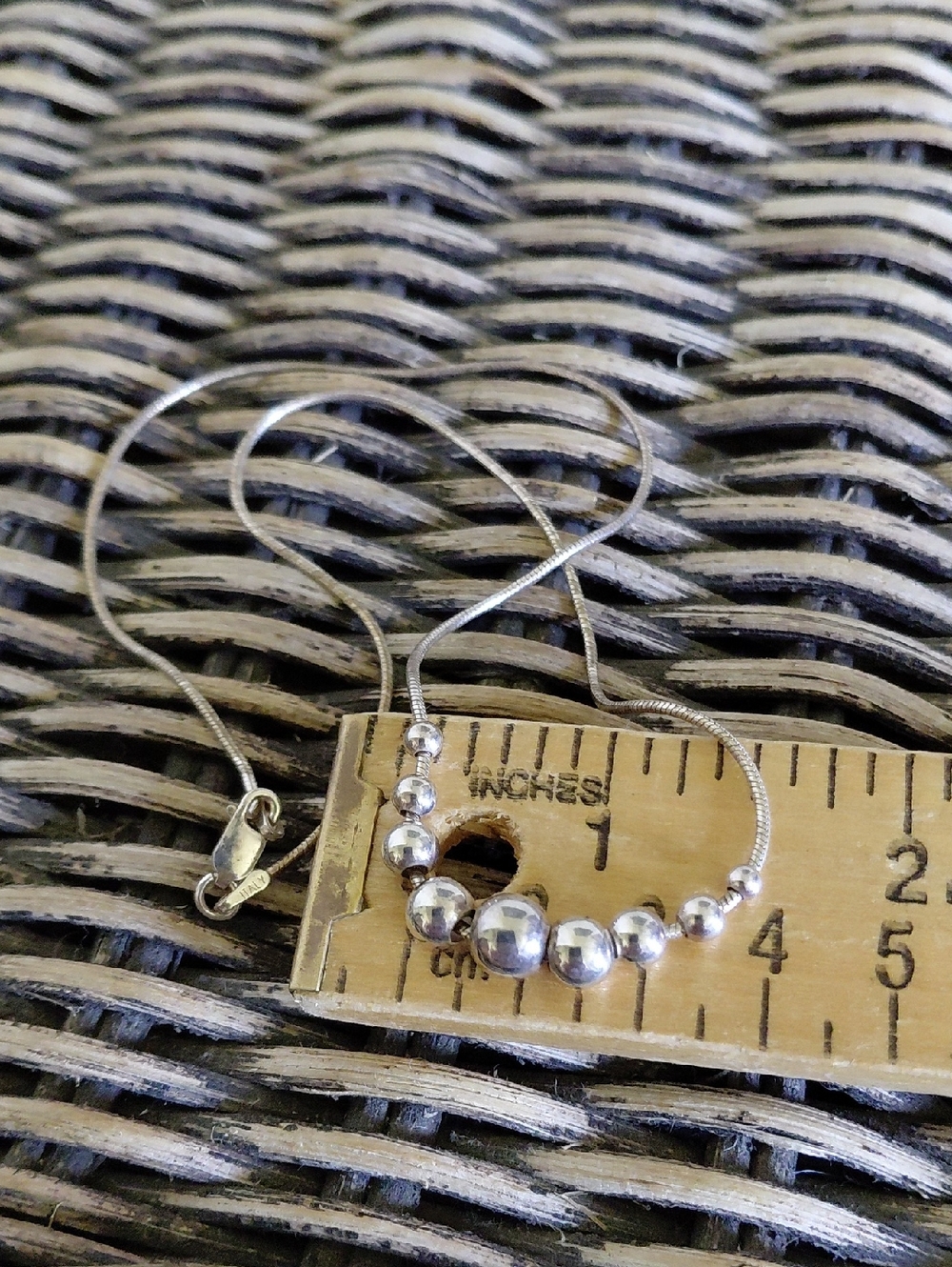 Sterling Silver Beaded Necklace *Final Price*